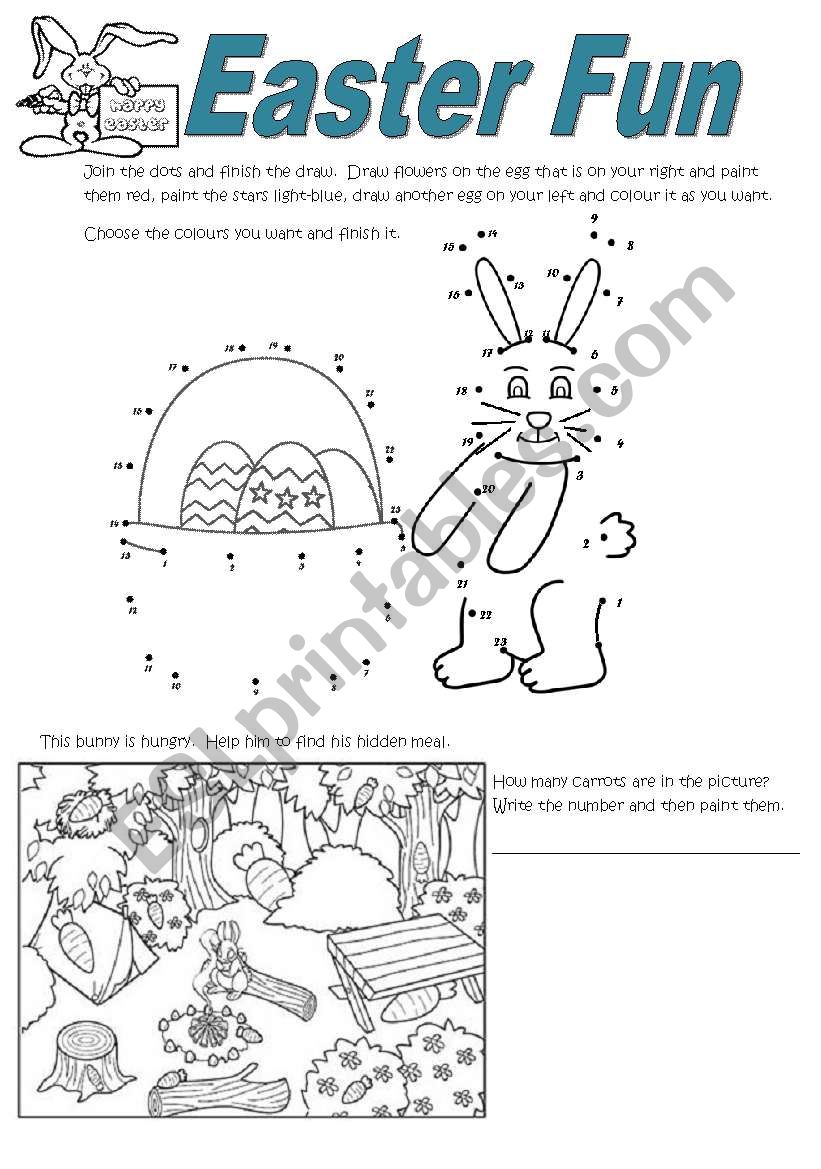 Easter Fun Activities worksheet