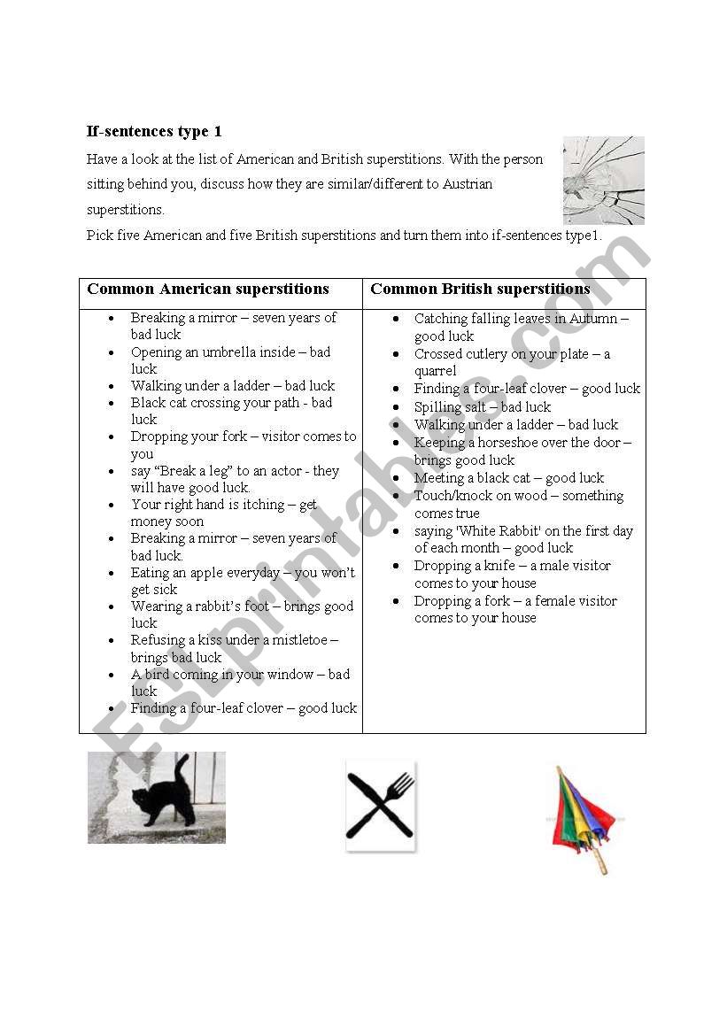 conditionals worksheet