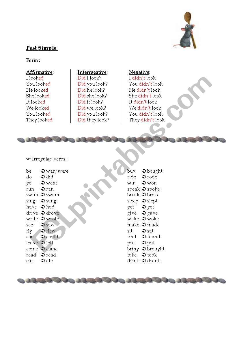 Past Simple worksheet