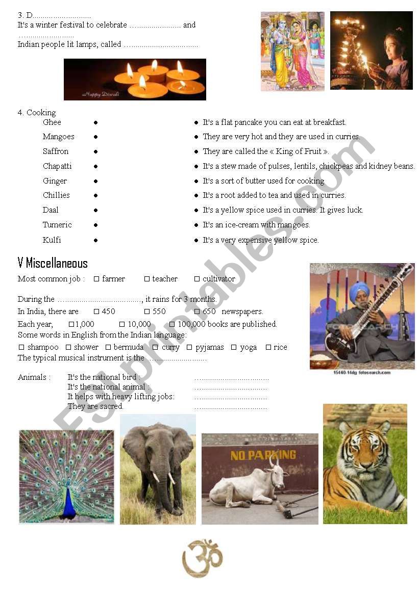 India webquest (part2) worksheet