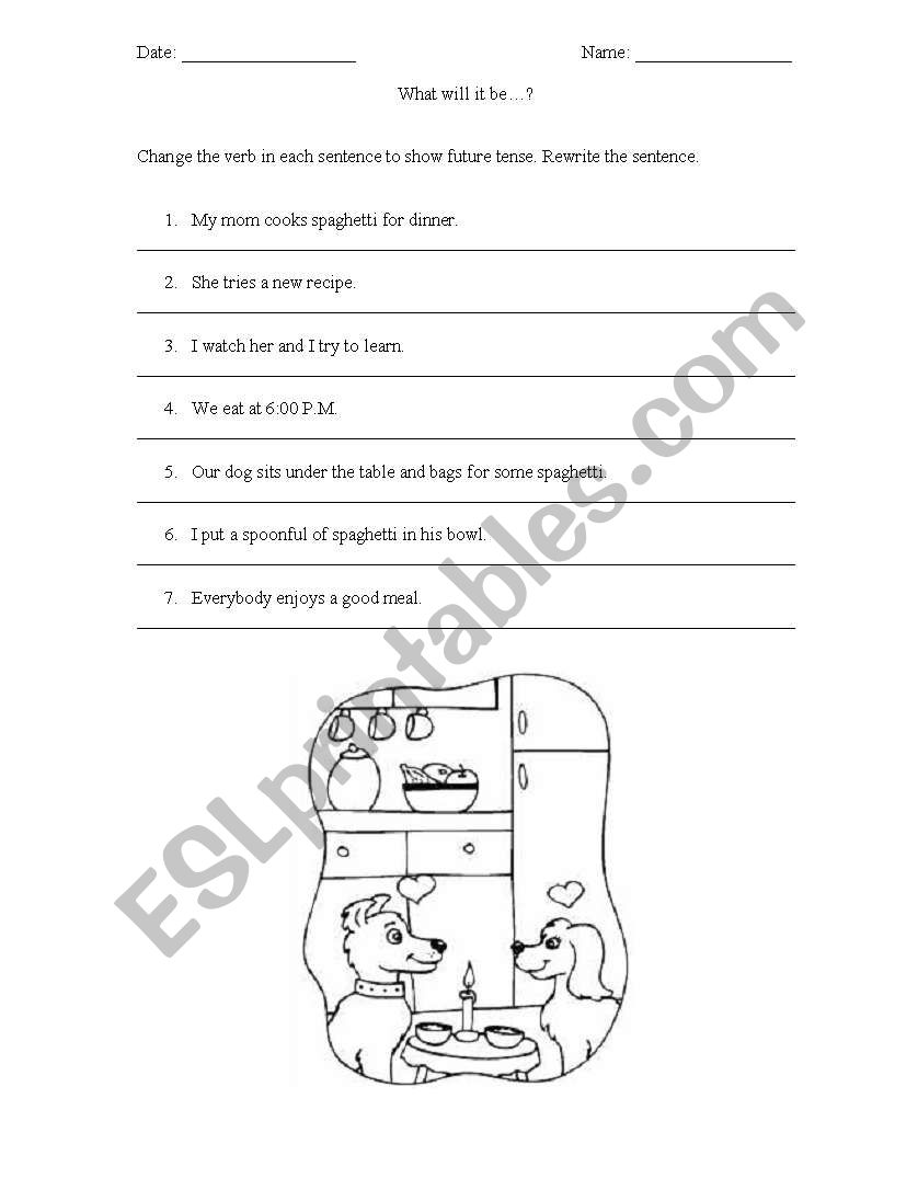 What will it be..? worksheet