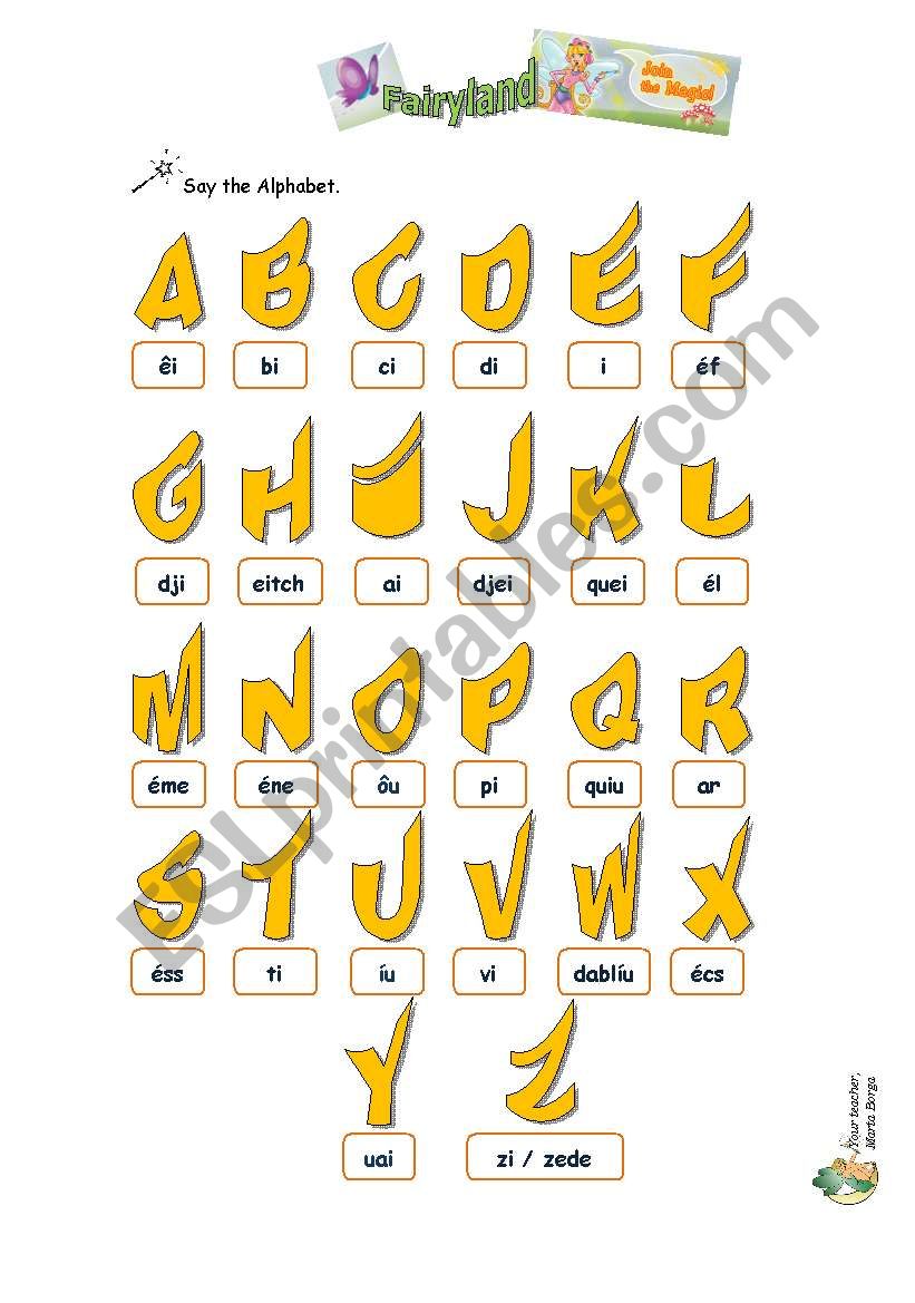 Alphabet worksheet