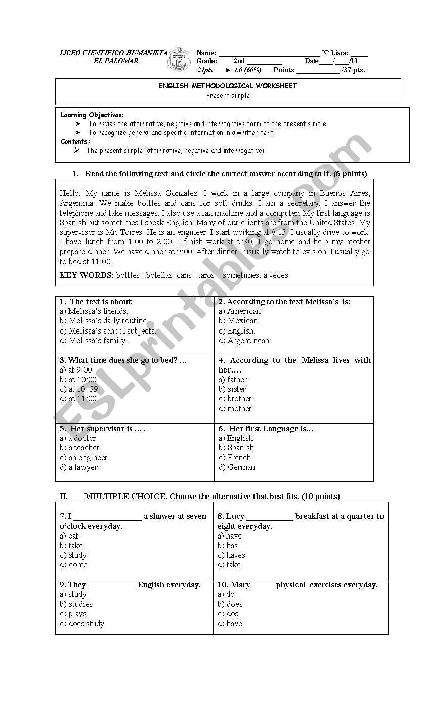 Methodological study guide worksheet