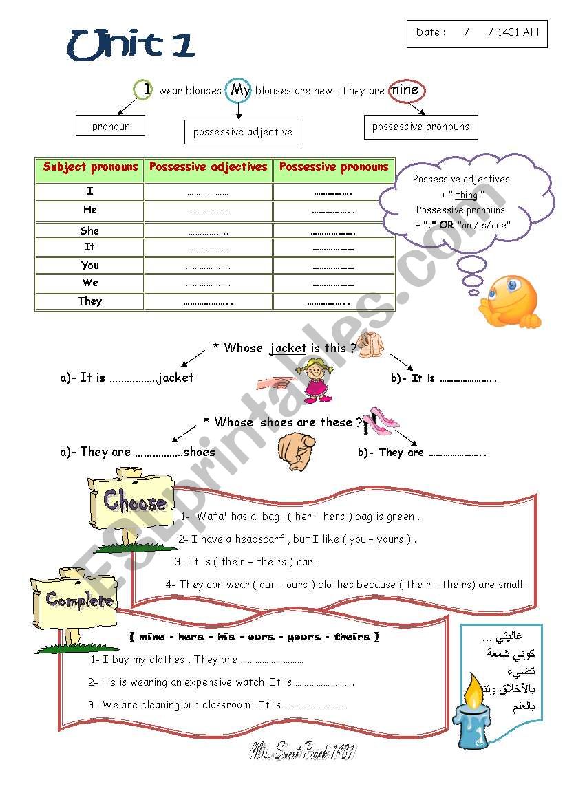 exames worksheet