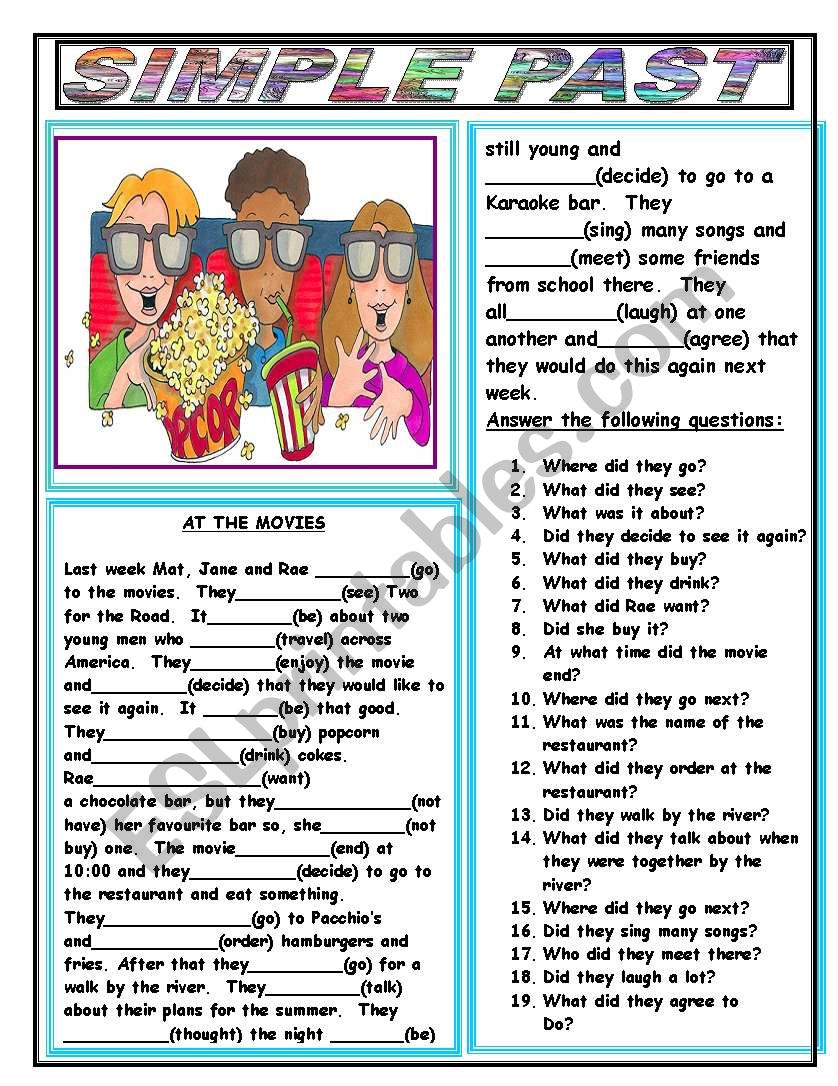 SIMPLE PAST worksheet