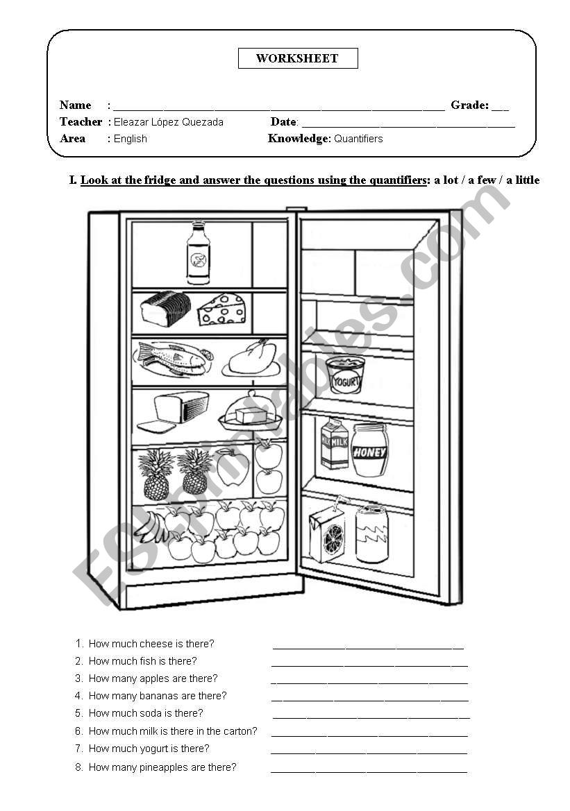 The Quantifiers worksheet