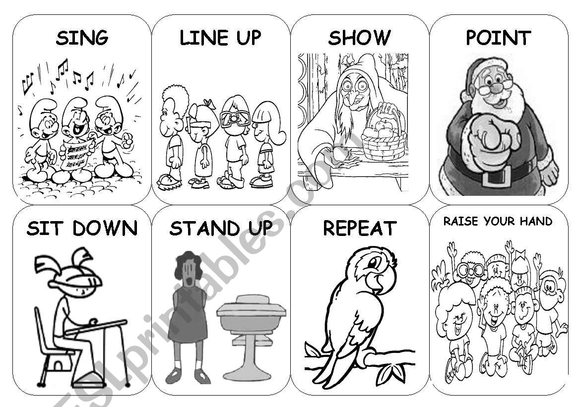 CLASSROOM LANGUAGE worksheet