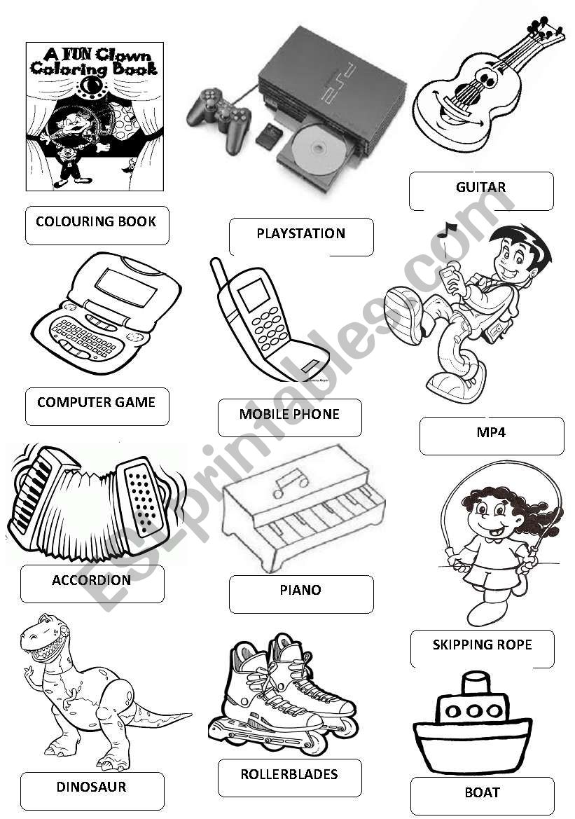 TOYS FLASHCARDS worksheet