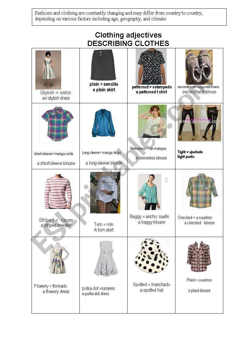 clothing-adjectives-at-the-duty-free-esl-worksheet-by-renzo