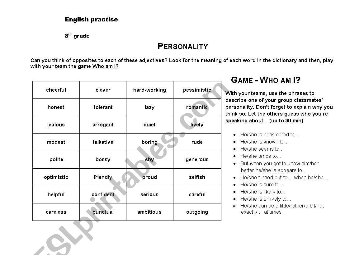 Present simple and present continuous sheet