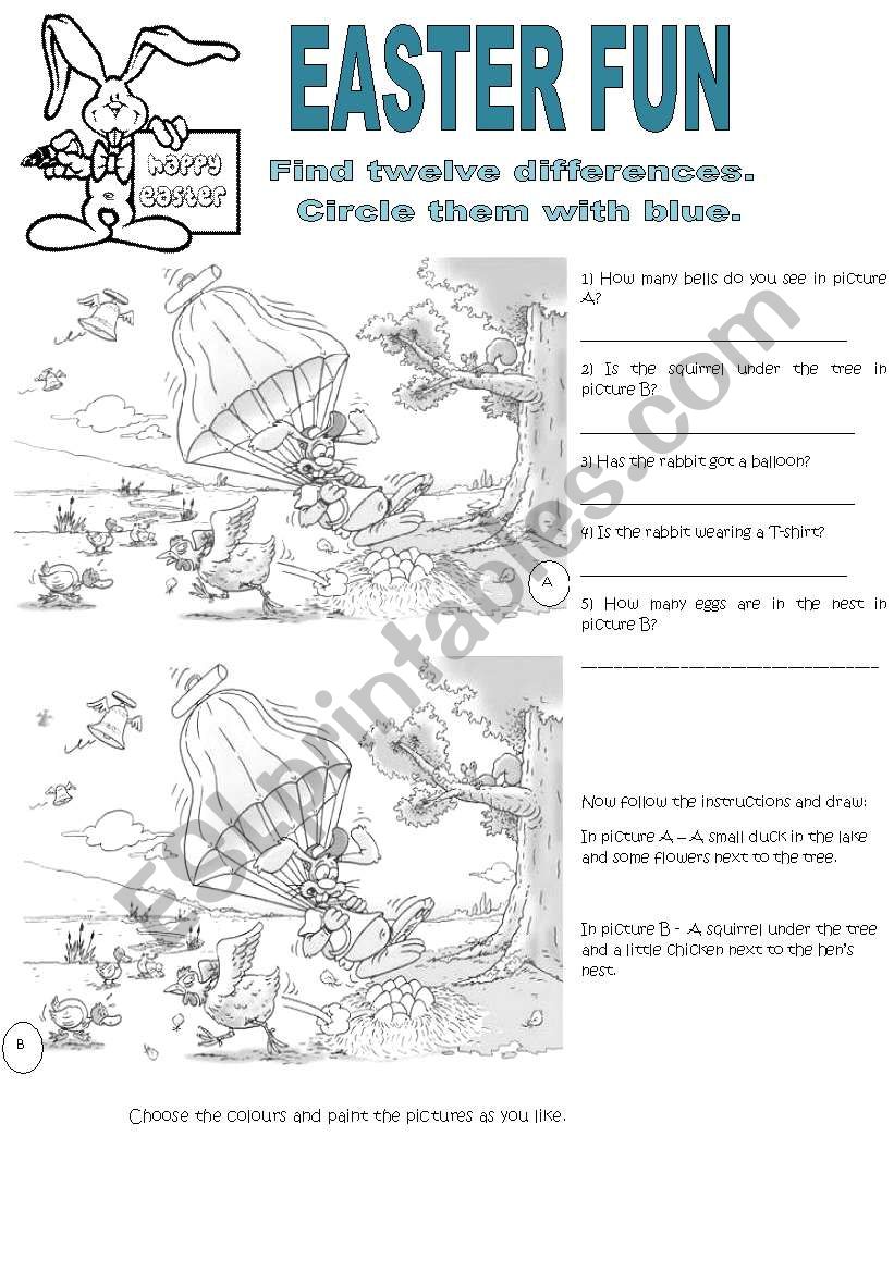 Easter Fun 1 worksheet