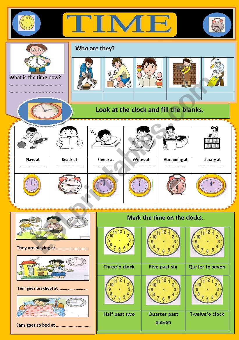 Time worksheet