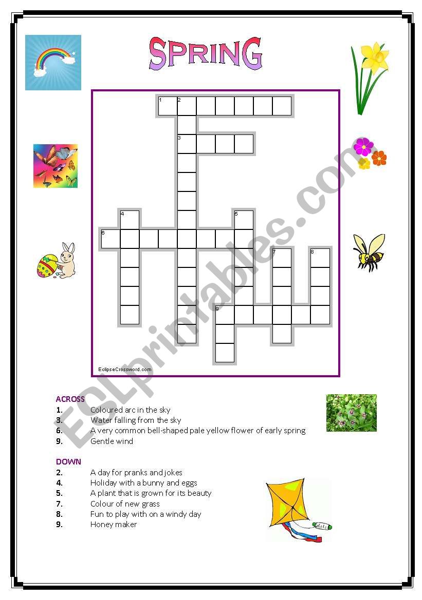 4 seasons, 4 different crosswords