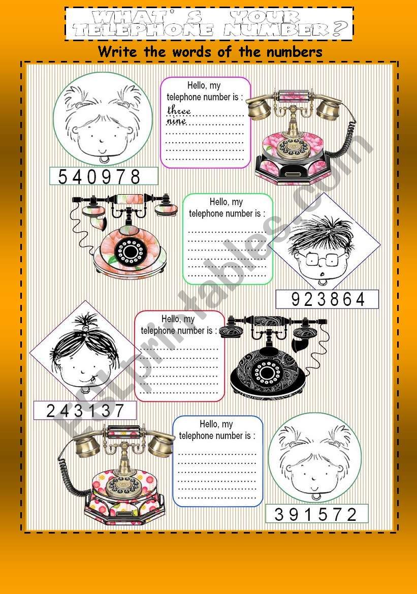 WhatÂ´s your telephone number?