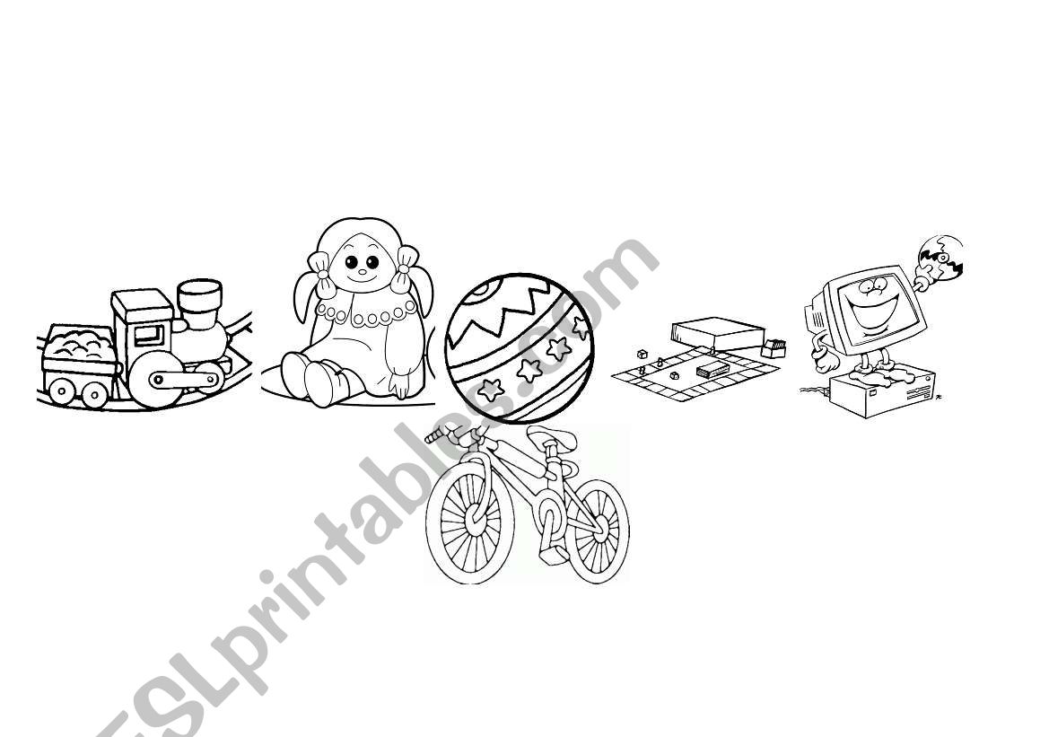 TOYS AND MATERIALS worksheet