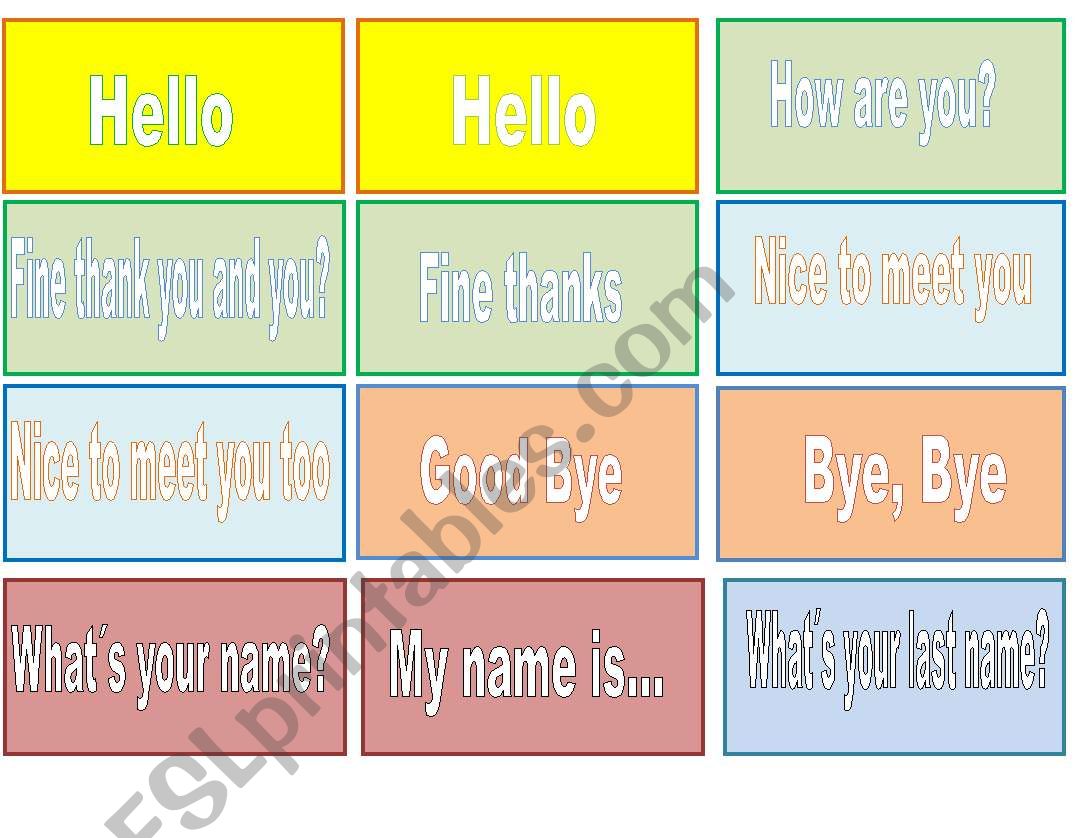 Matching Greeting Cards worksheet