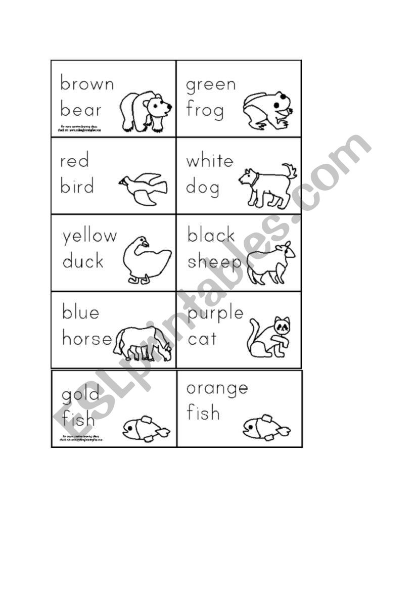 brown bear worksheet