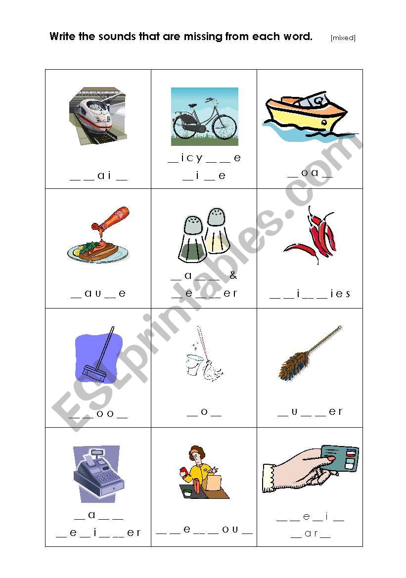 Phonics - consonant sounds 3 worksheet