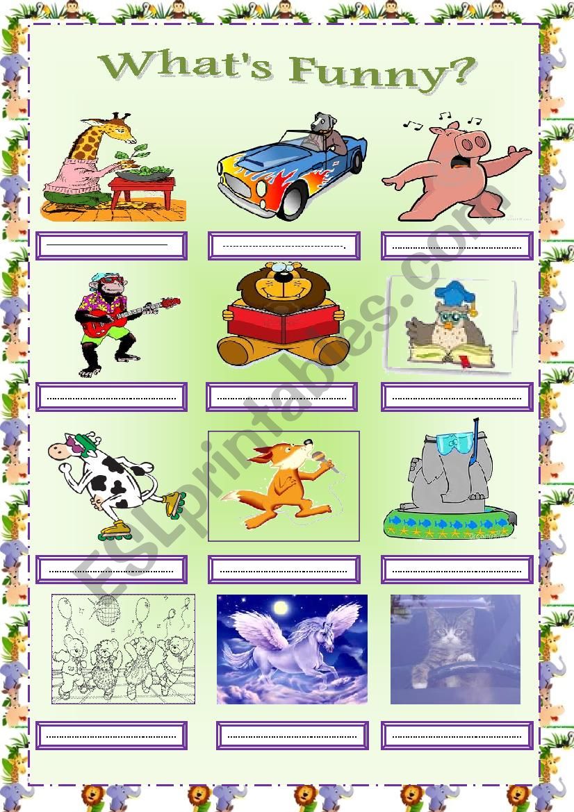 WhatÂ´s Funny?  worksheet