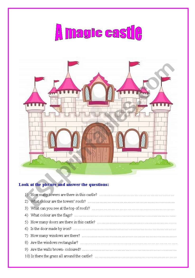 A magic castle worksheet
