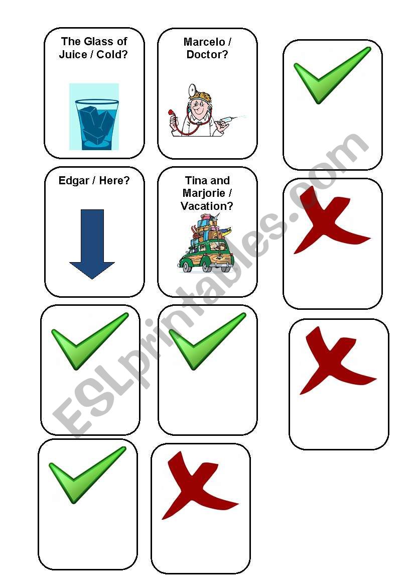 Verb To Be - Making Questions. Negative and Afirmative 5/5
