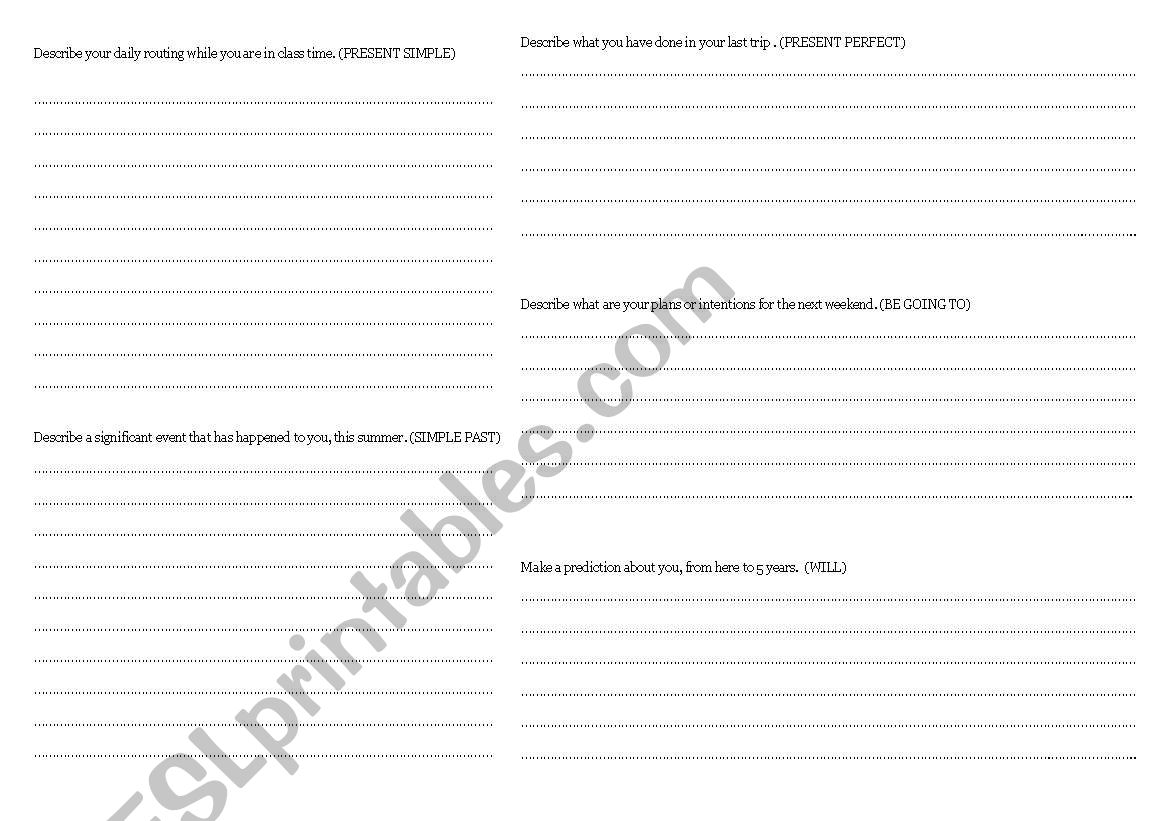 PRACTISING COMPOSITIONS worksheet