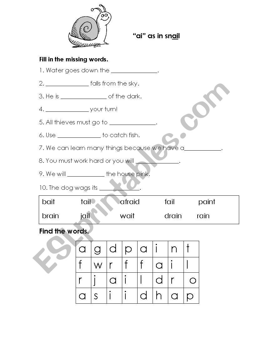 digraphs  worksheet