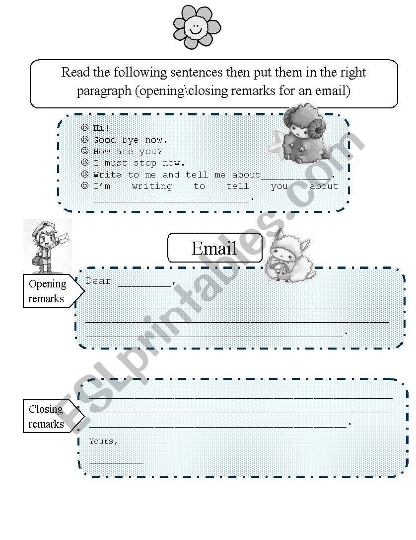 opening and closing remarks for emails