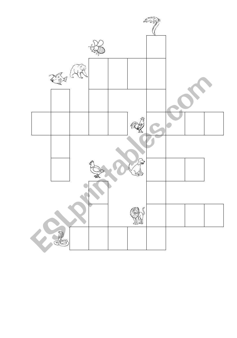 Crosswords worksheet