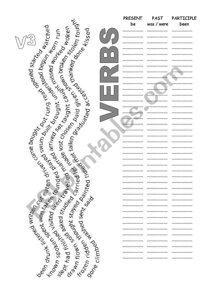 VERBS (REGULAR & IRREGULAR VERBS)