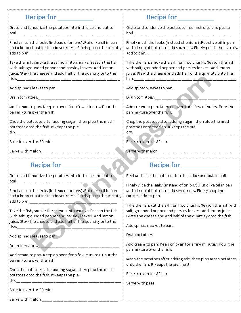 Correct the errors activity/ kitchen activities/ jamie oliver