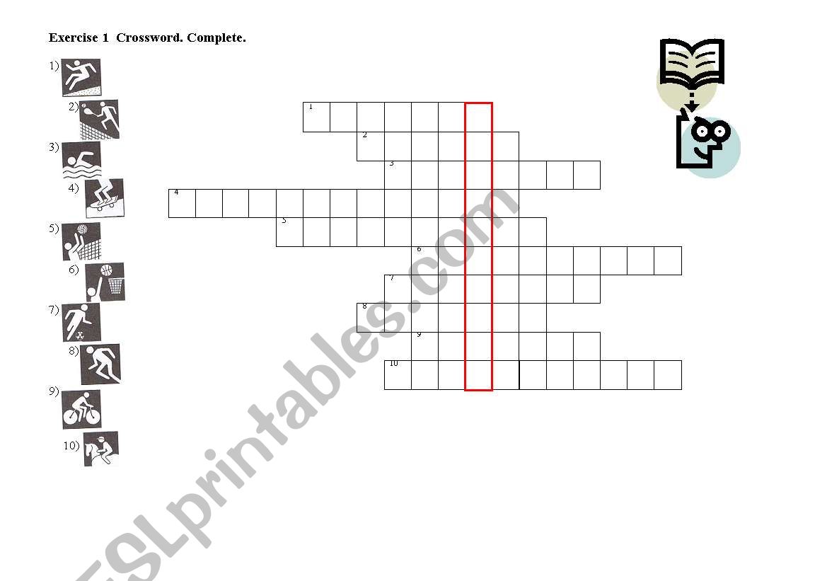 Sport Crossword worksheet