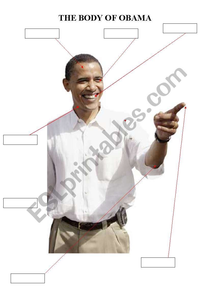 THE BODY OF OBAMA worksheet