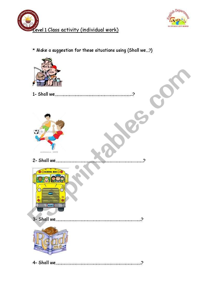 suggestion worksheet