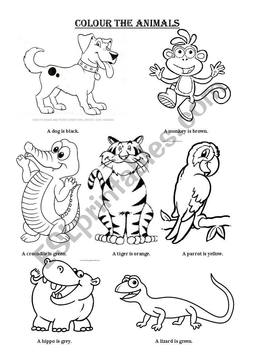  Animals worksheet