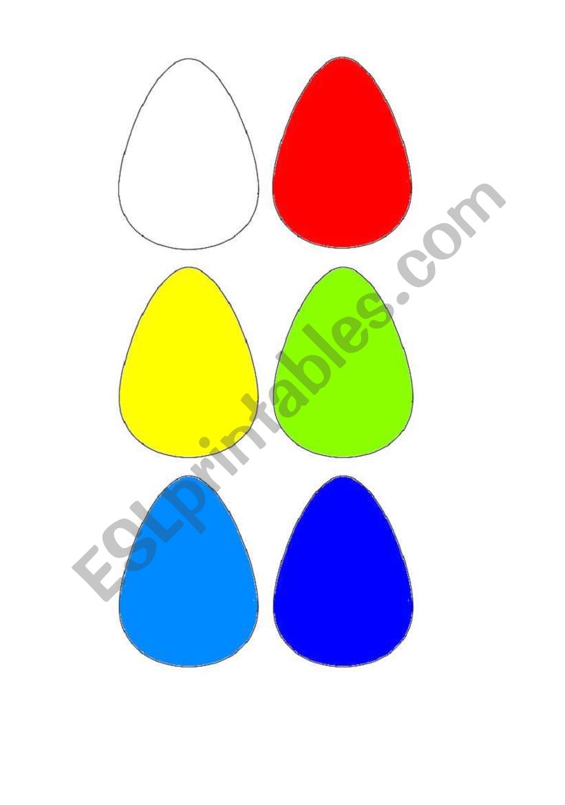 EASTER EGGS GAME worksheet