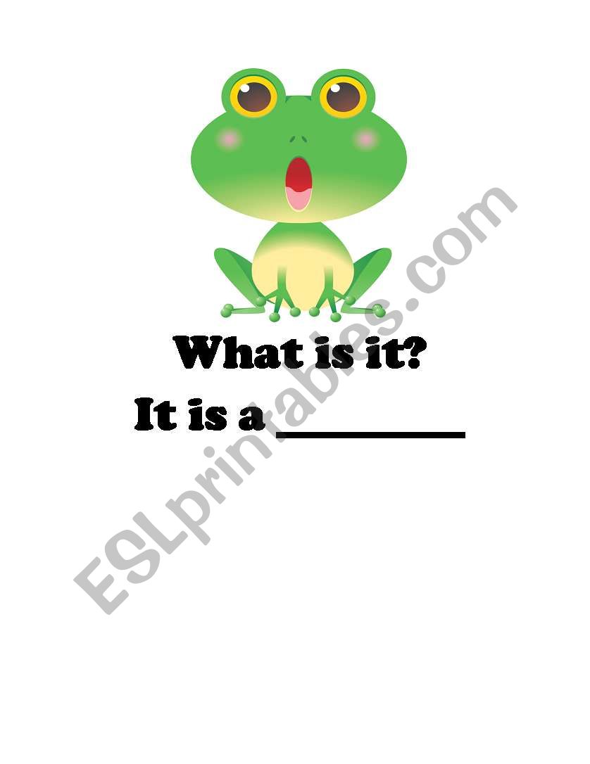 What is it? It is a frog! No? It is a butterfly!