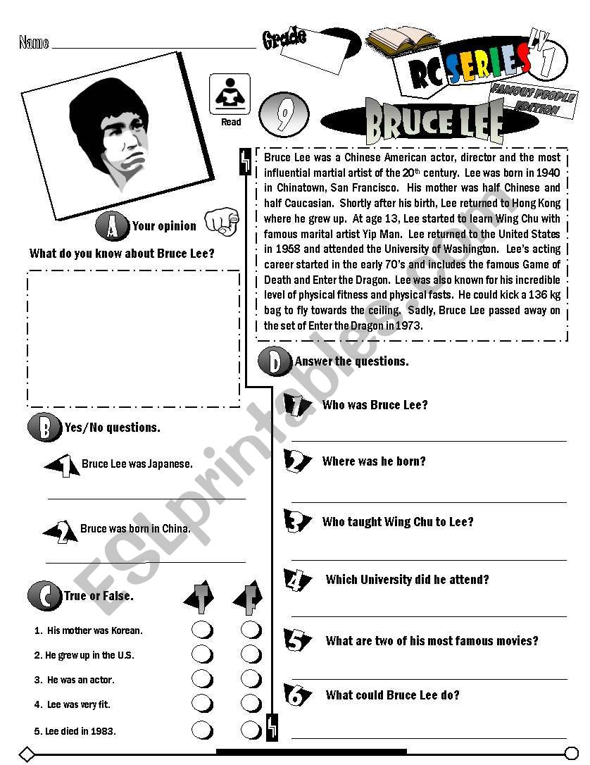 RC Series Famous People Edition_09 Bruce Lee (Fully Editable) 