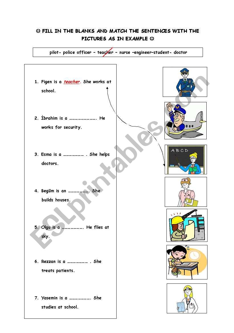 jobs worksheet