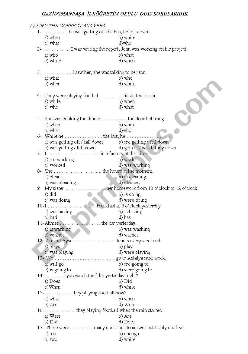 grade 8,quiz worksheet