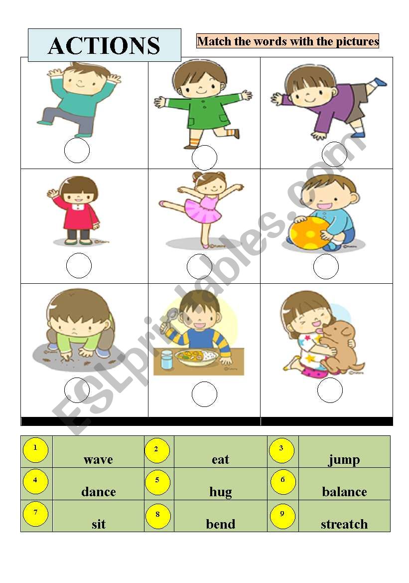 ACTIONS worksheet