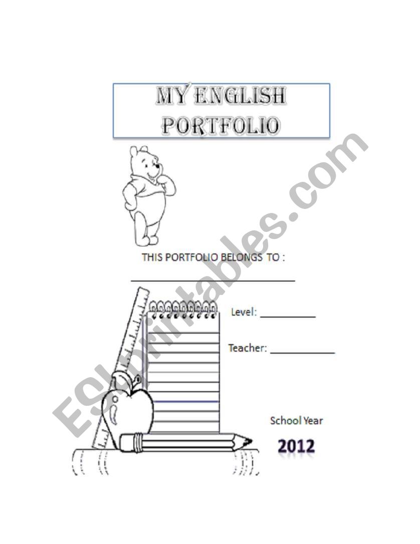 Students portafolio worksheet