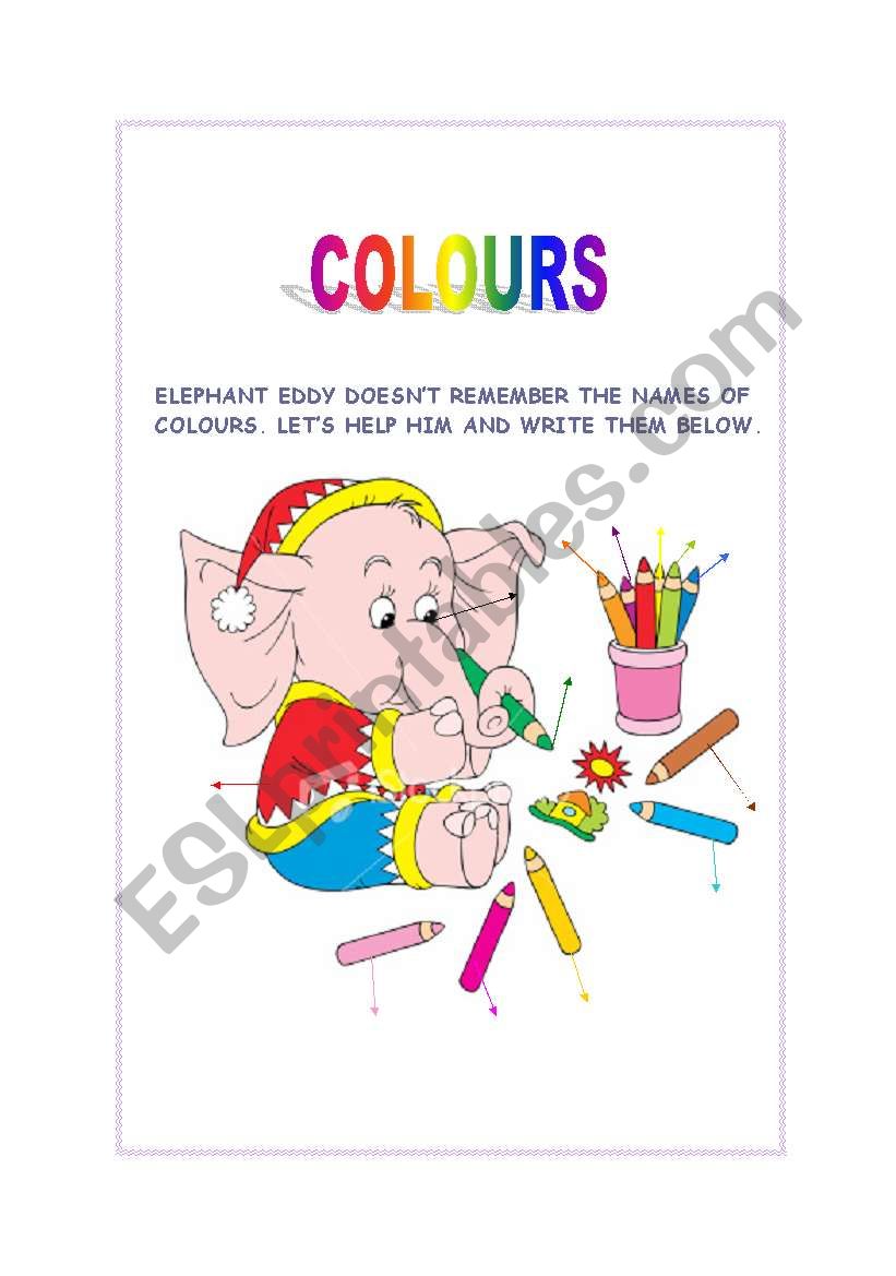 COLOURS worksheet