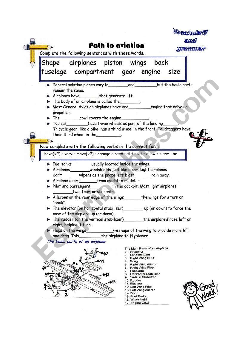 Path to Aviation worksheet