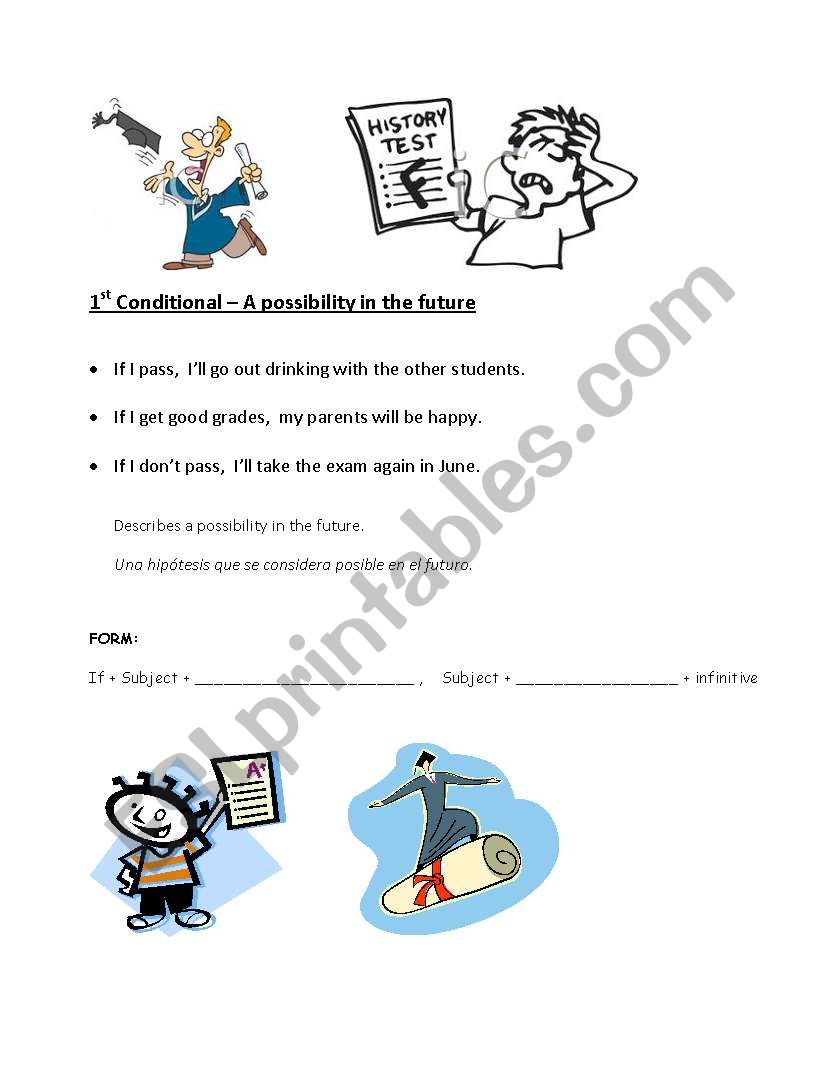 1st Conditional Worksheet worksheet