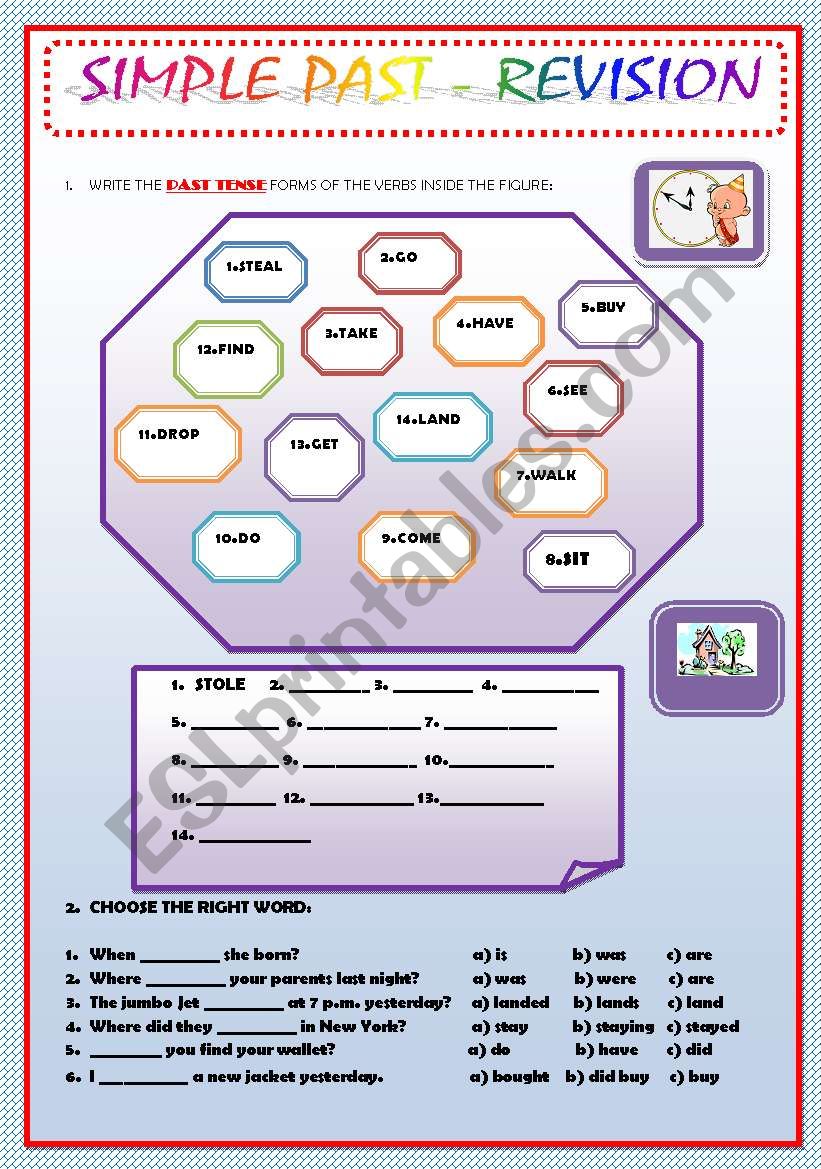 SIMPLE PAST -REVISION (REGULAR VS IRREGULAR)