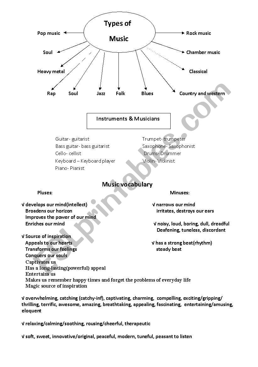 Music worksheet