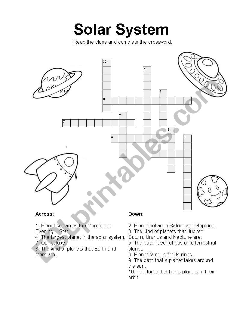 Solar System  worksheet