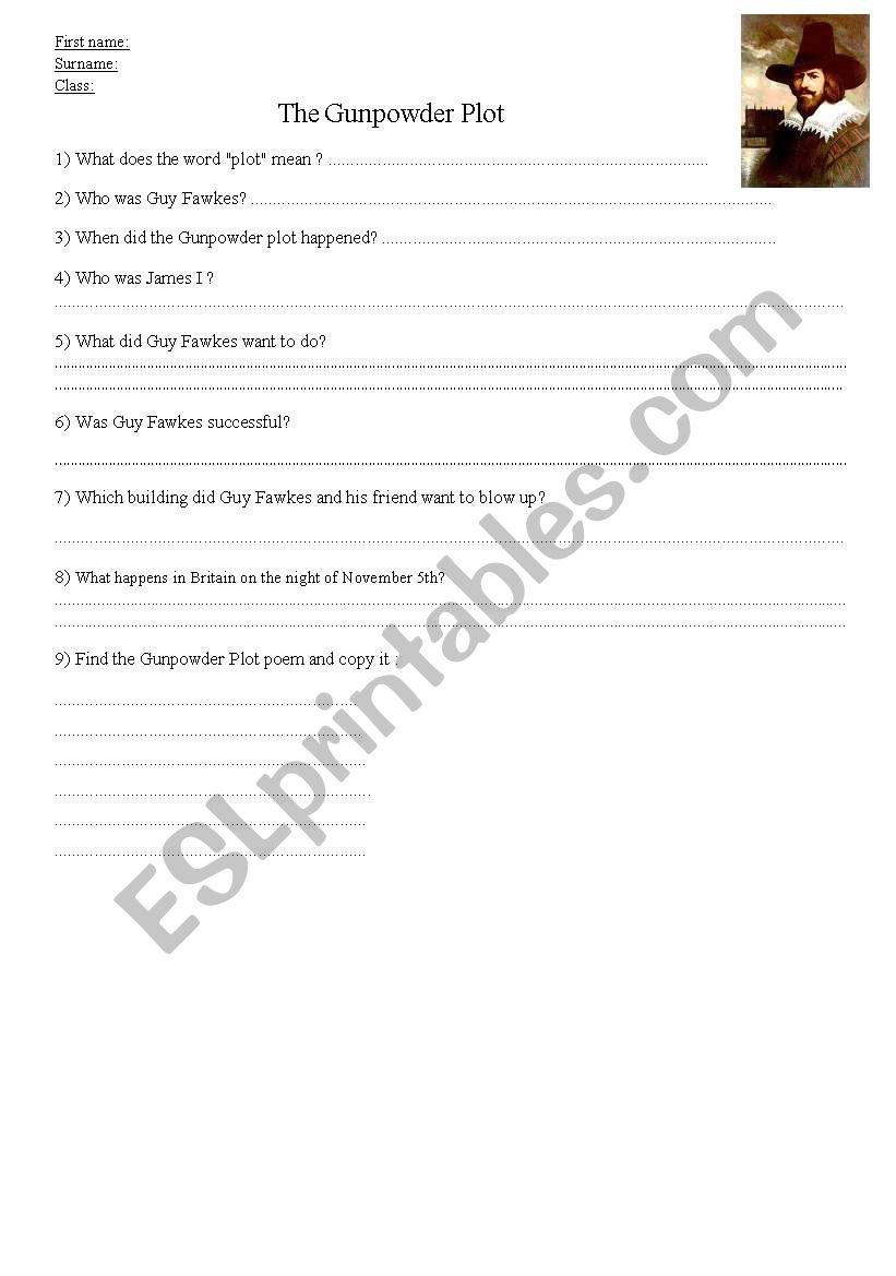 Gunpowder webquest worksheet