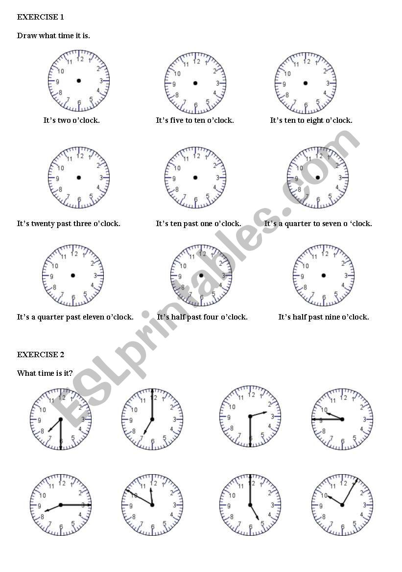 Hours and time worksheet